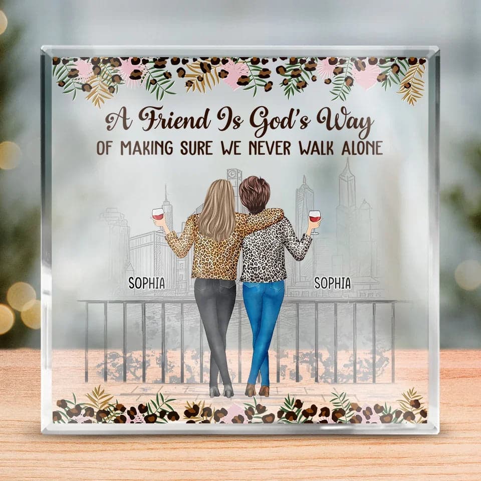 Friendship Custom Acrylic Plaque | POD Dropship, Personalized Gift - Custom Acrylic Plaque Wholesale | MCDFL