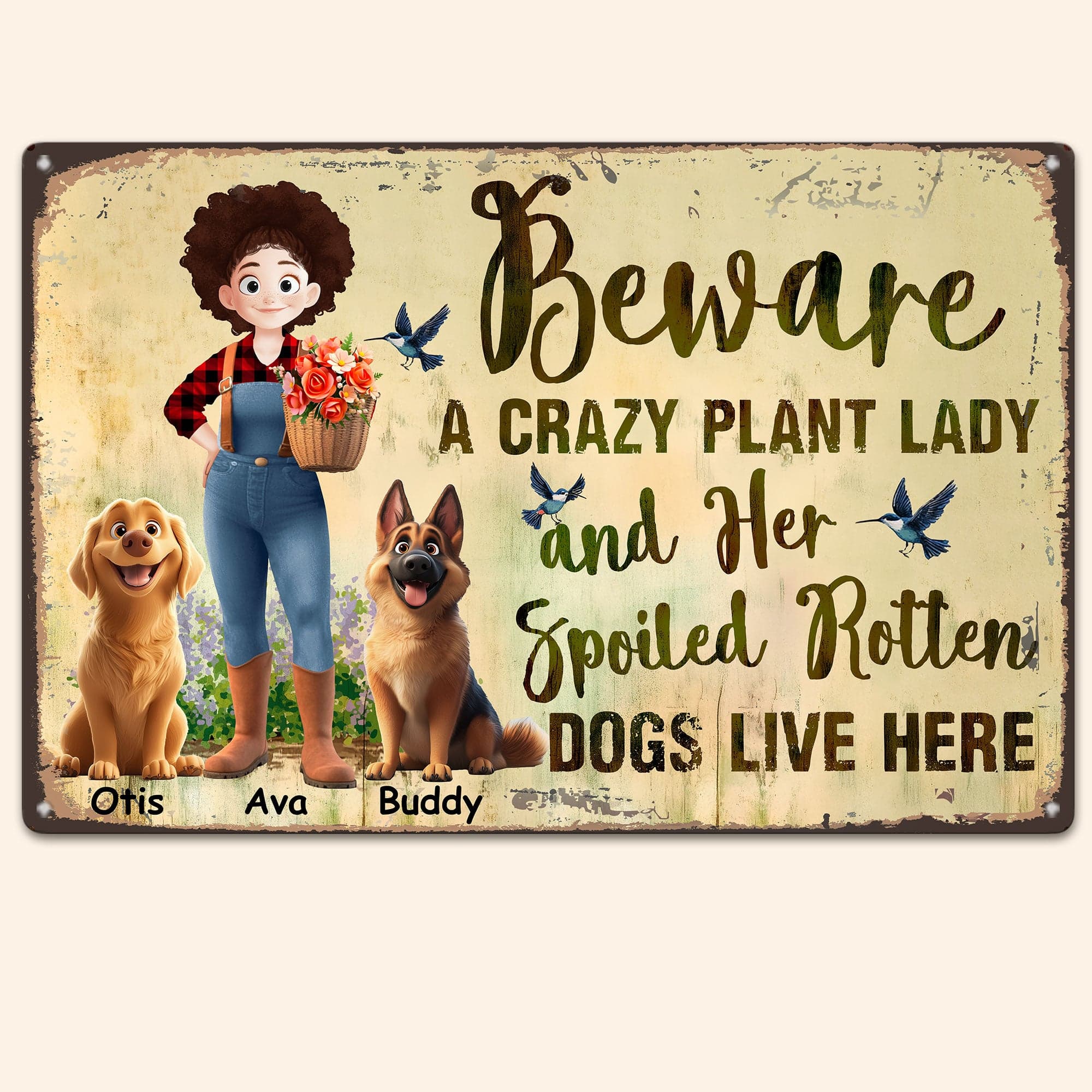 Funny Personalized Metal Sign | Dropship MOQ 1, Custom Gift Supplier - Metal Sign Detail | Wholesale POD Supplier | MCDFL