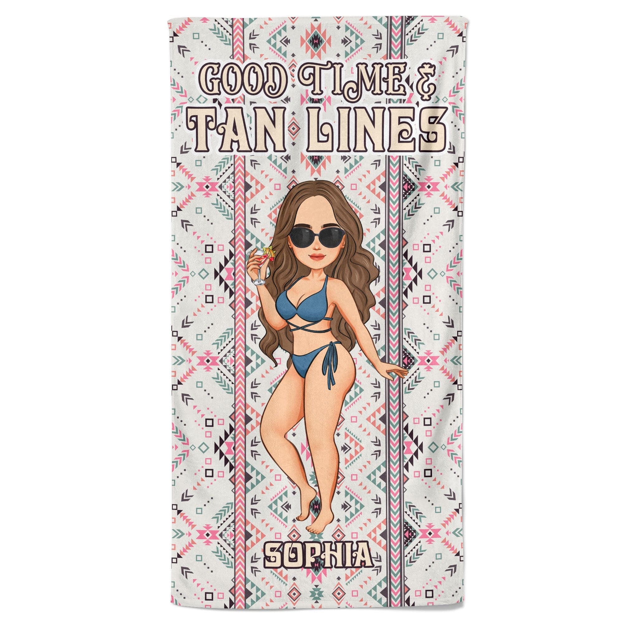 Summer Beach Towel Custom Print | POD Dropship Wholesale MOQ 1 - Beach Towel Detail | Wholesale POD Supplier | MCDFL