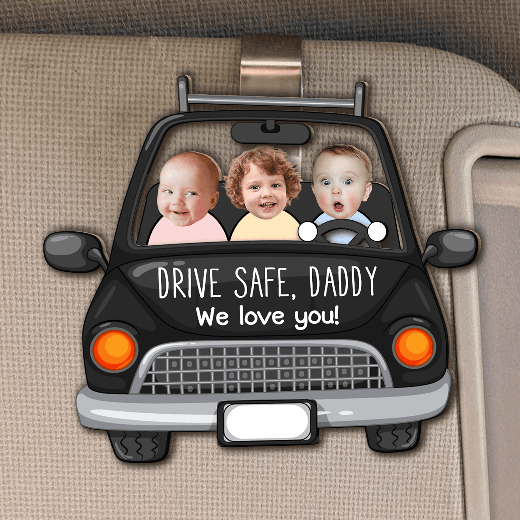 Custom Baby Face Visor Clip | POD Dropship Wholesale - Custom Car Visor Clip Wholesale | MCDFL