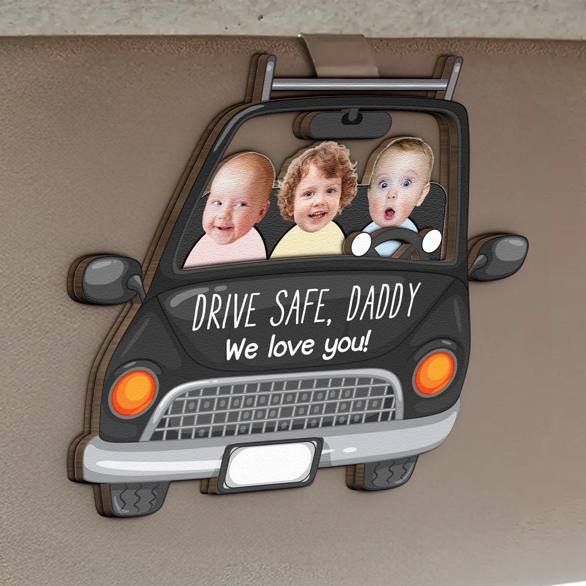 Custom Baby Face Visor Clip | POD Dropship Wholesale - Car Visor Clip Detail | Wholesale POD Supplier | MCDFL