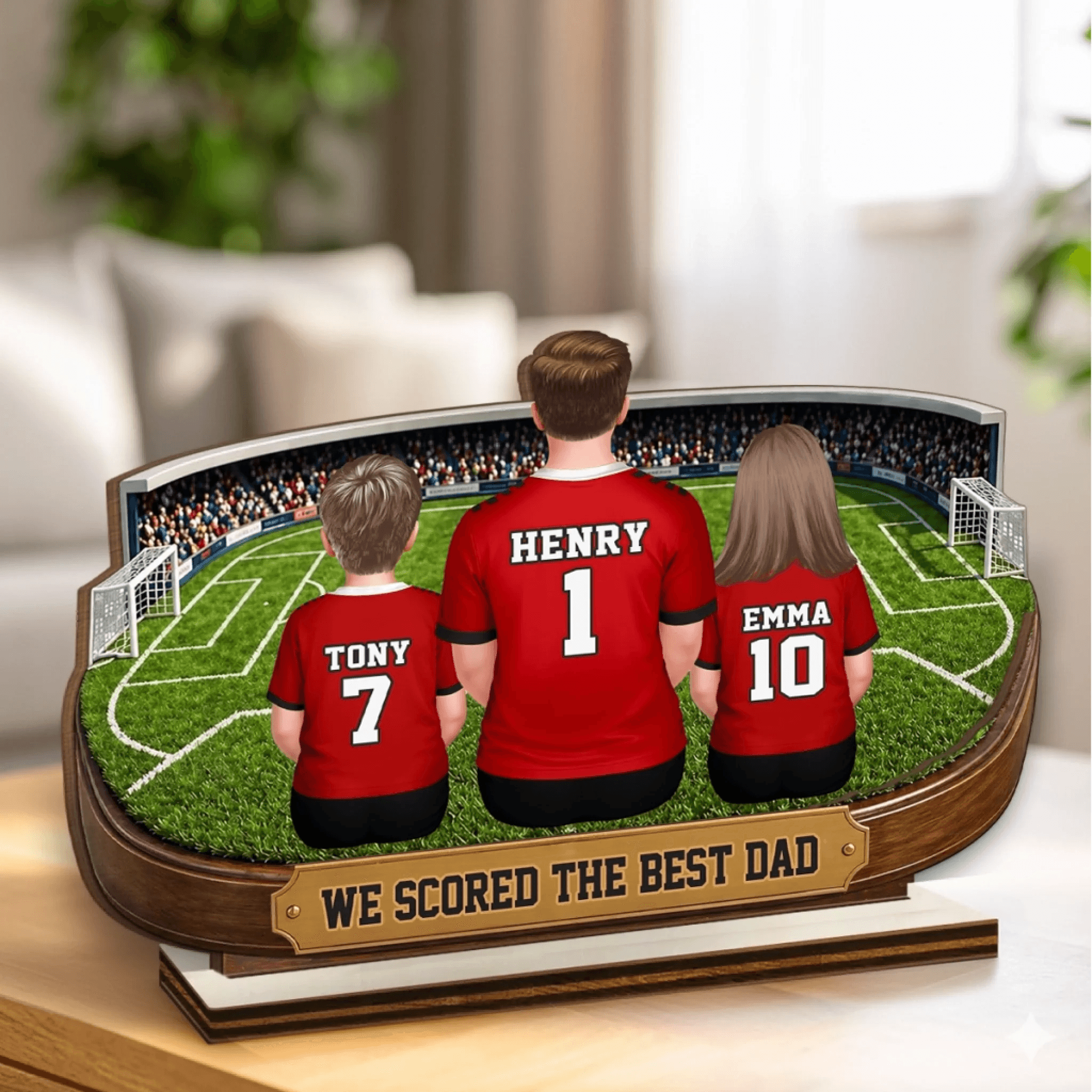  World Cup 2026  Soccer Personalized 2-Layer Wooden Plaque | POD Dropship, Personalized MOQ 1 - Wood Plaque Detail | Wholesale POD Supplier | MCDFL