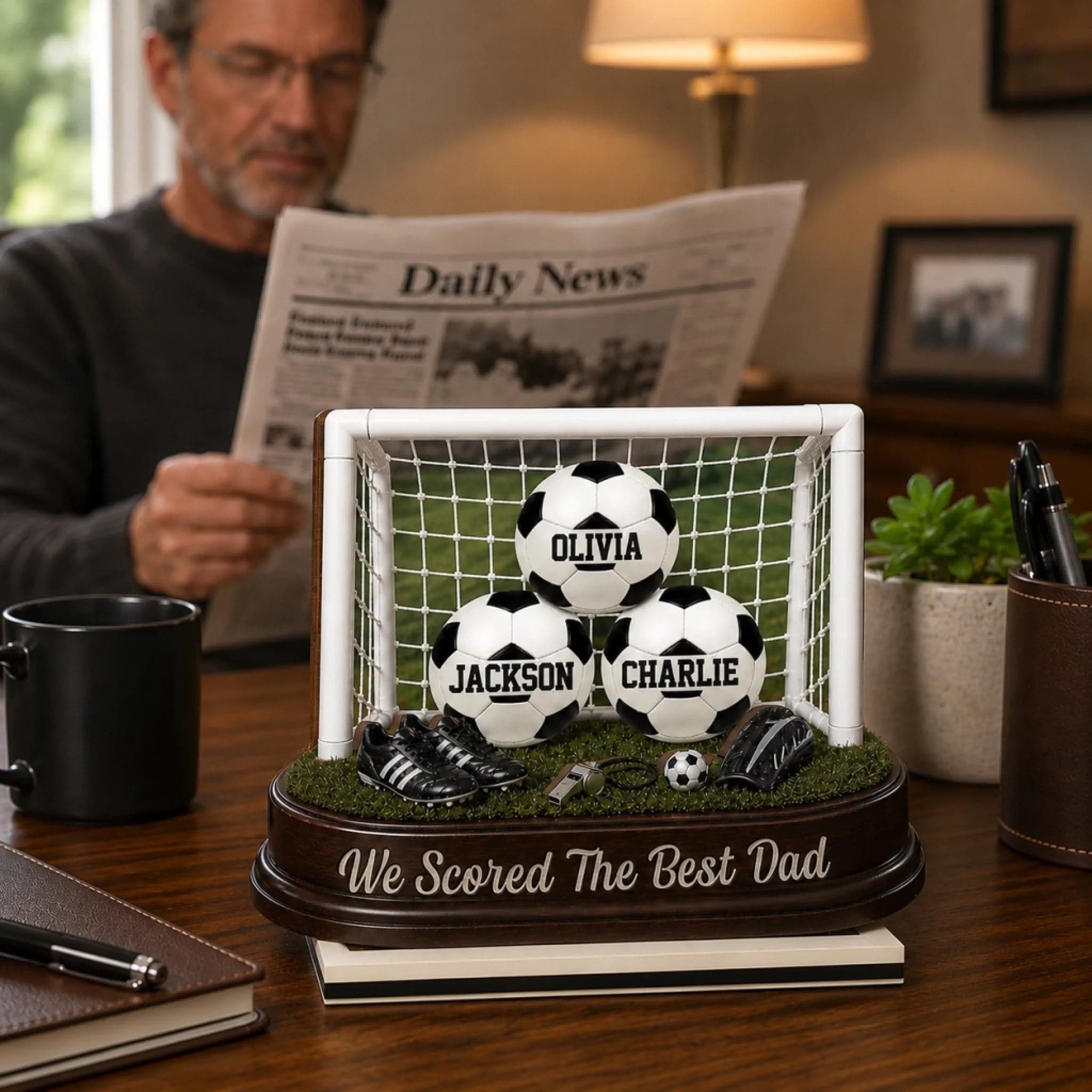 LA 2026 Soccer World Cup Custom 2-Layer Wooden Plaque | POD Dropship, Personalized MOQ 1 - Wood Plaque Detail | Wholesale POD Supplier | MCDFL