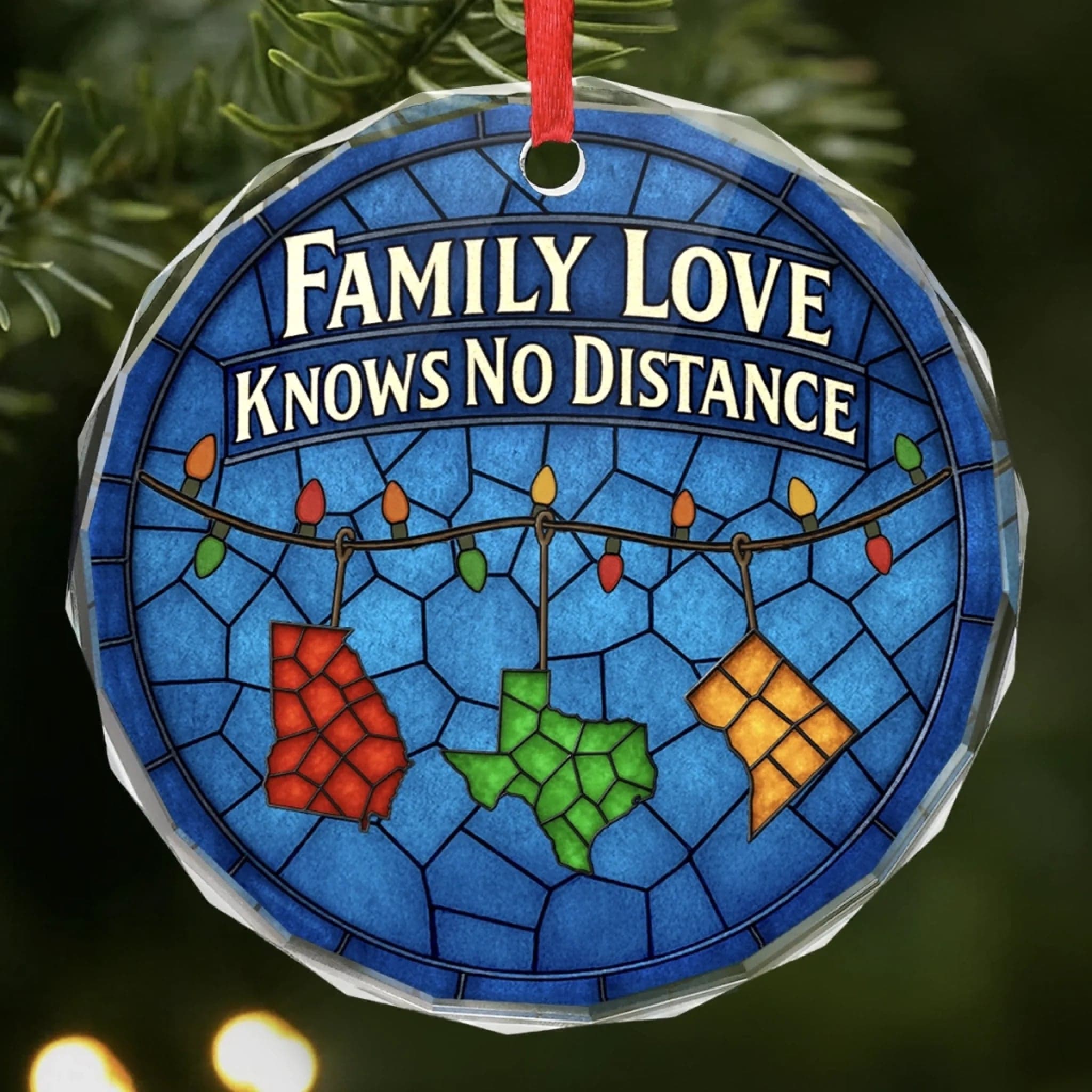 Custom Christmas Circle Glass Ornament | Personalized Dropship MOQ 1 - Custom Glass Ornament Wholesale | POD Dropship Supplier | MCDFL