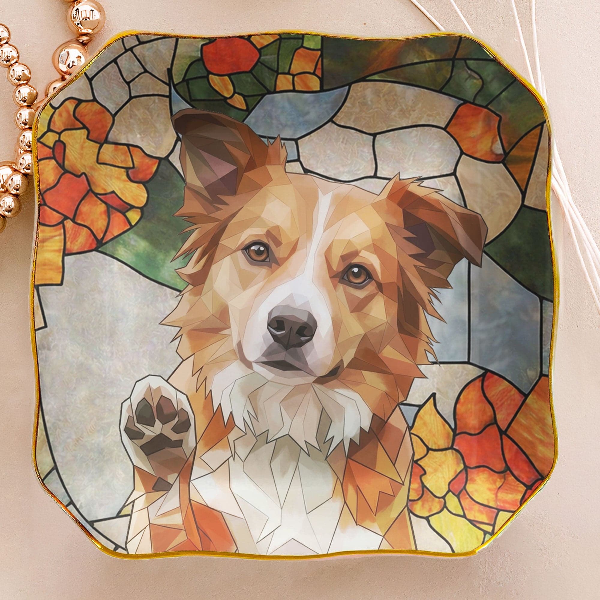 Custom Pet Portrait Jewelry Dish | Dropship MOQ 1, Personalized Wholesaler - Jewelry Dish Detail | Wholesale POD Supplier | MCDFL