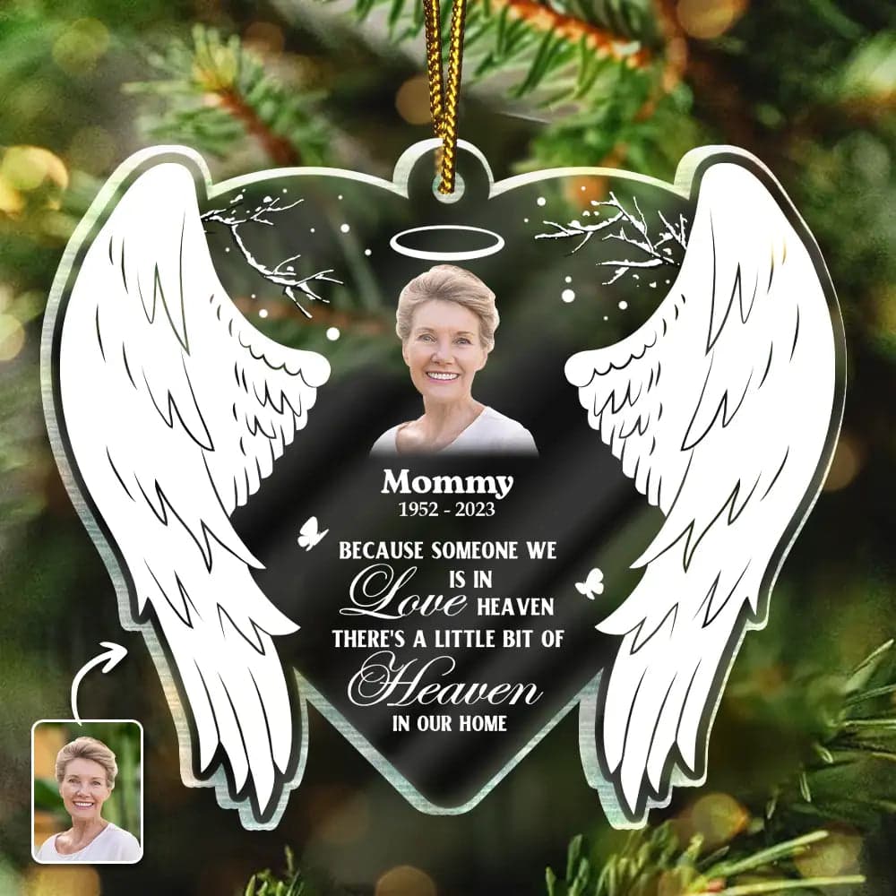 Christmas Custom Photo Acrylic Ornament | POD Dropship, MOQ 1 - Custom Acrylic Ornament Wholesale | MCDFL