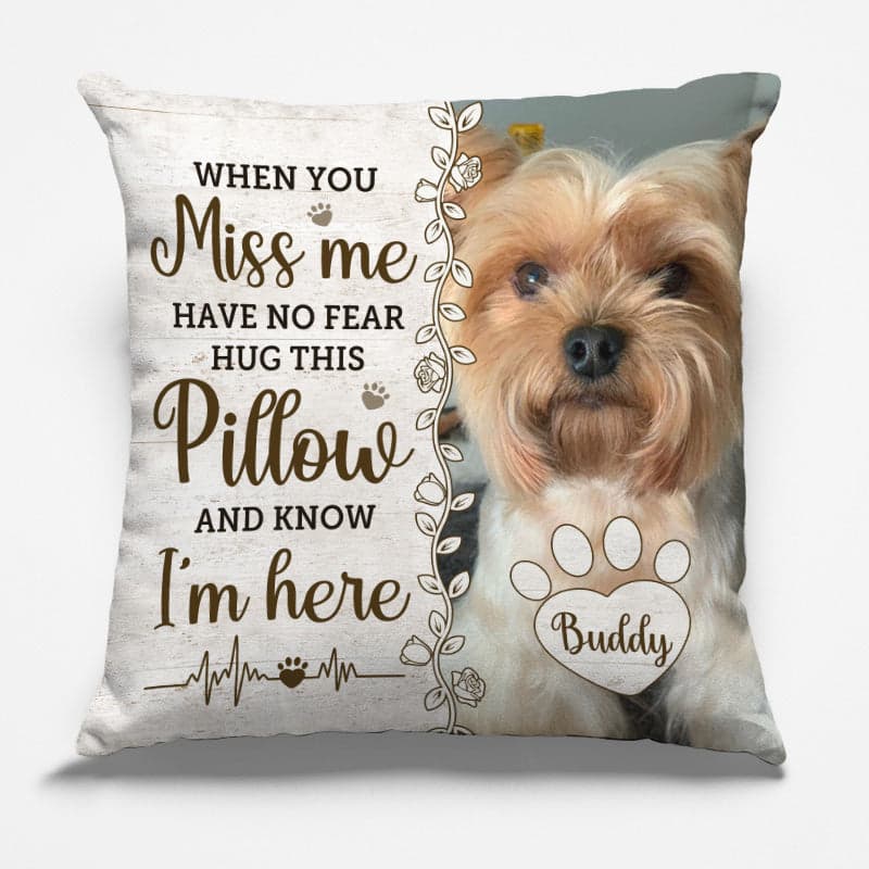Memorial Custom Photo Pillow | POD Dropship, MOQ 1 - Custom Square Pillow Wholesale | MCDFL