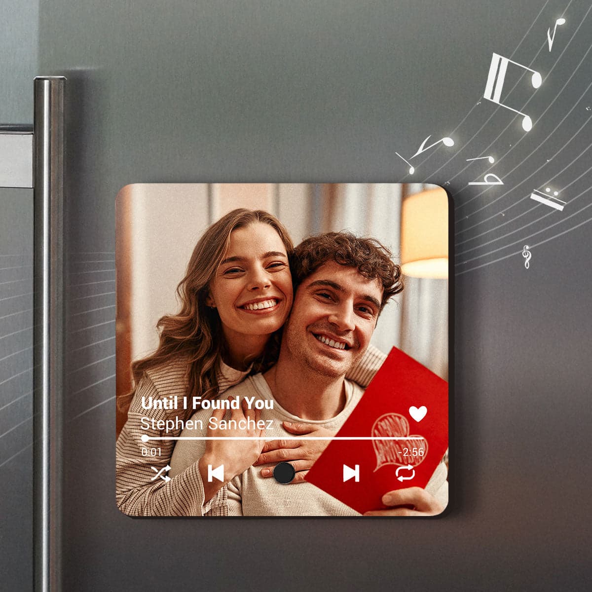 Valentine's Day Custom Photo Music Magnet | POD Dropship MOQ 1 - Custom Acrylic Magnet Wholesale | MCDFL