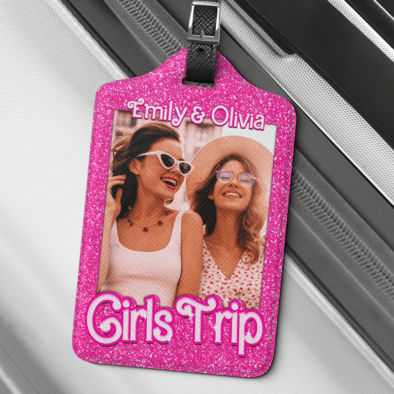 Girls Trip Custom Luggage Tag | POD Dropship, Photo Personalized, MOQ 1 - Custom Luggage Tag Wholesale | MCDFL