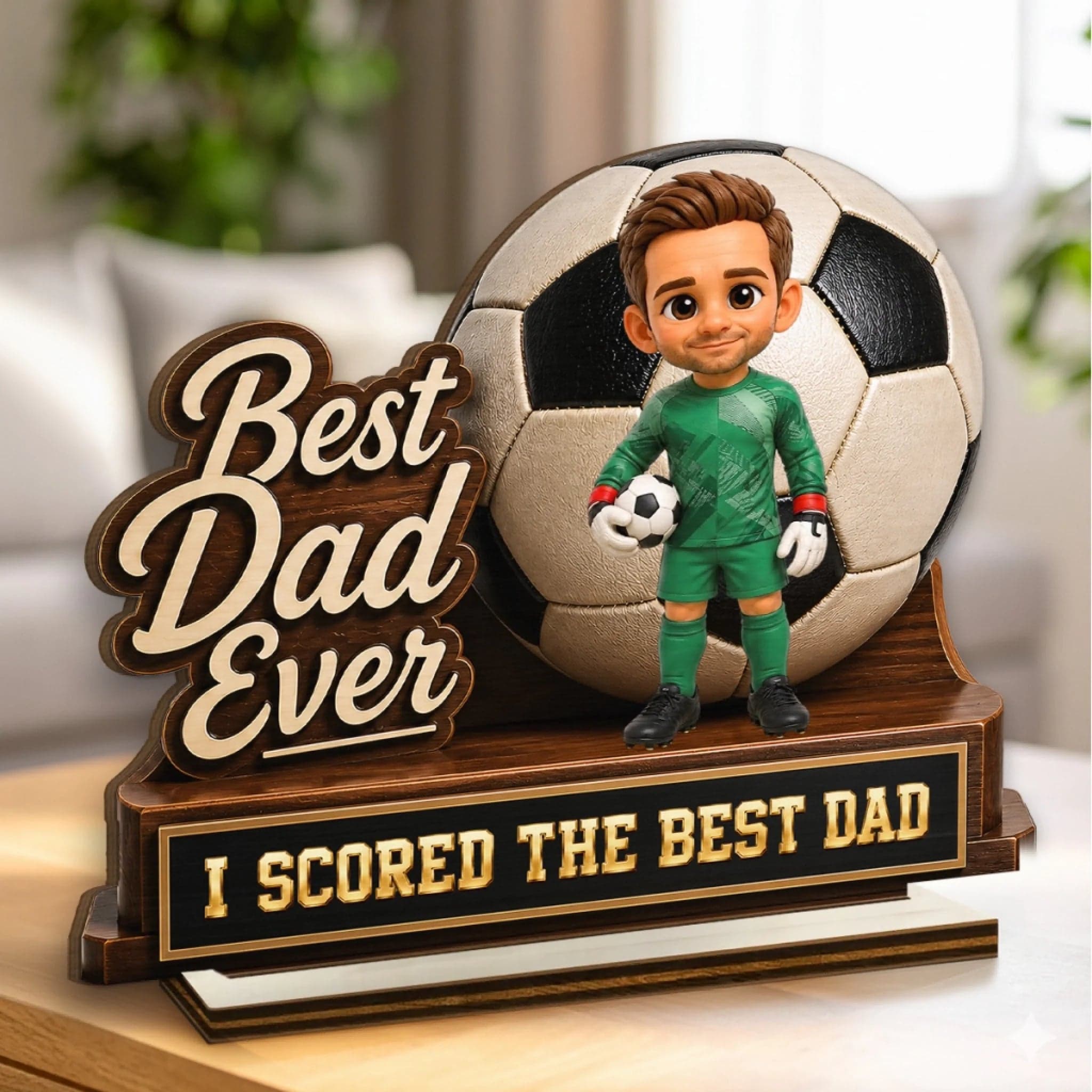 World Cup Custom 2-Layer Wooden Plaque | POD Dropship, Personalized MOQ 1 - Wood Plaque Detail | Wholesale POD Supplier | MCDFL