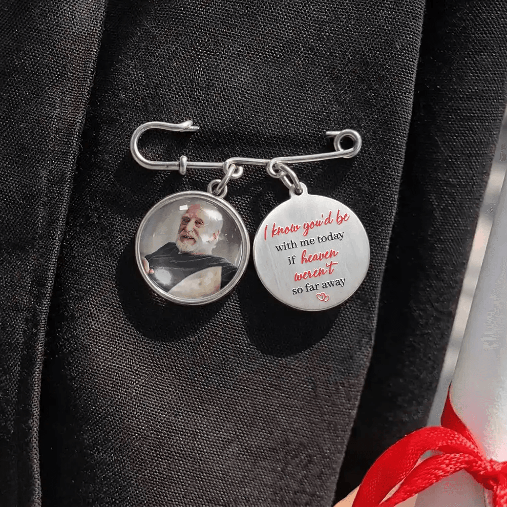 Personalized Graduation Lapel Pin | Custom Photo POD Dropship MOQ 1 - Lapel Pin Detail | Wholesale POD Supplier | MCDFL