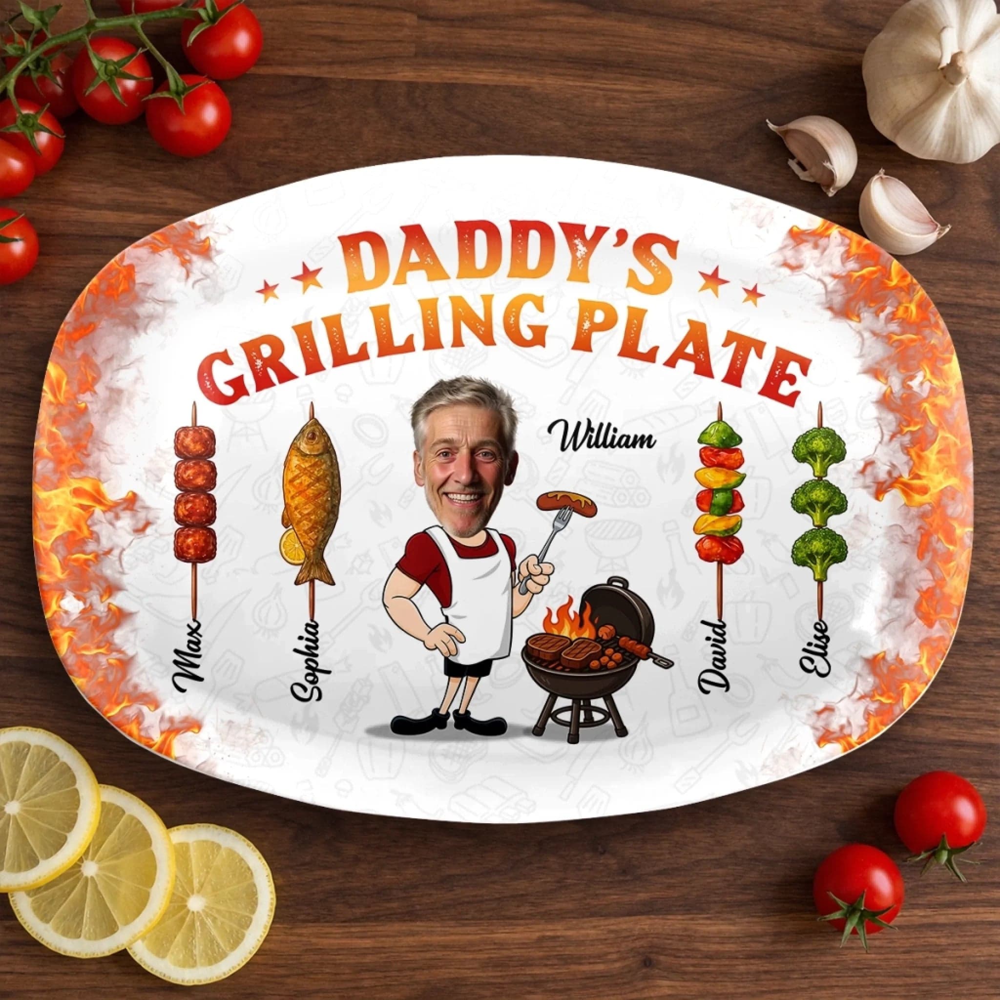 Best Gift Personalized Photo Collage Platter | Custom Memory Plate - Custom Platter Wholesale | POD Dropship Supplier | MCDFL