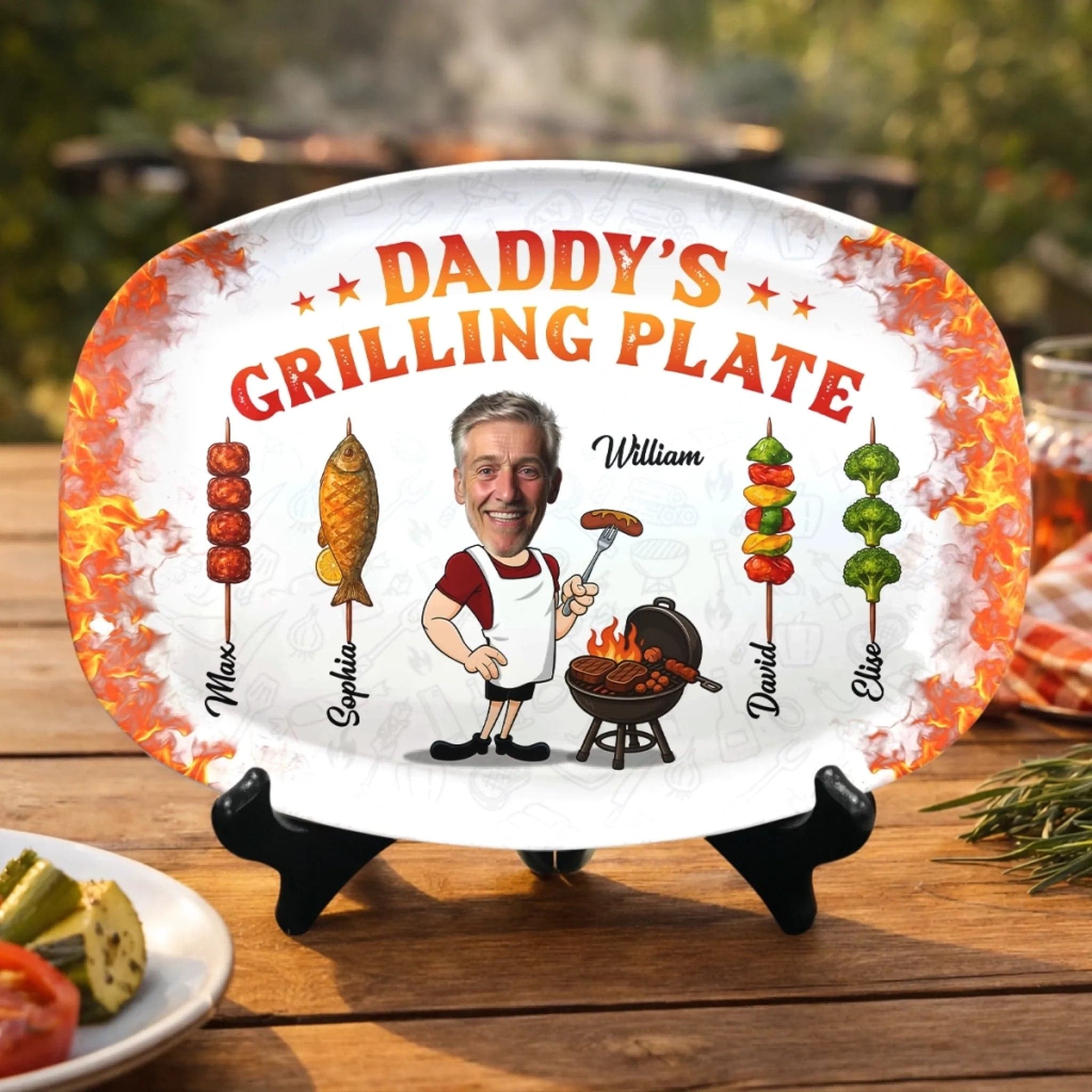 Best Gift Personalized Photo Collage Platter | Custom Memory Plate - Platter Detail | Wholesale POD Supplier | MCDFL