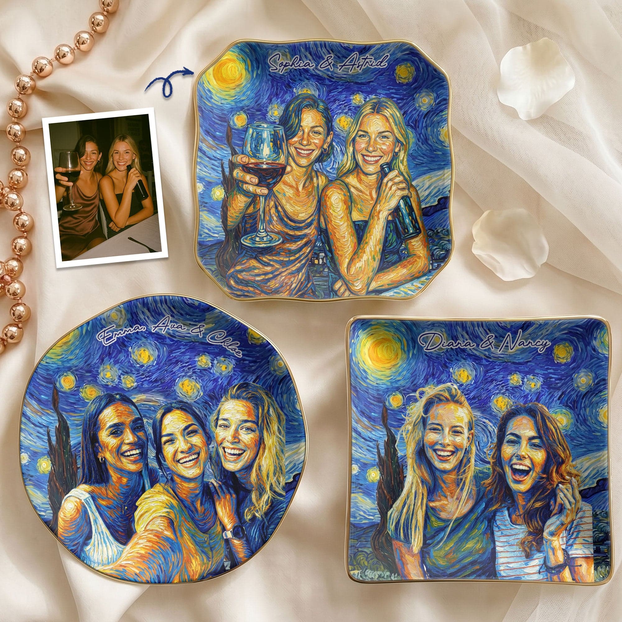 Custom Pet Portrait Jewelry Dish | Dropship MOQ 1, Wholesale Supplier - Custom Jewelry Dish Wholesale | POD Dropship Supplier | MCDFL
