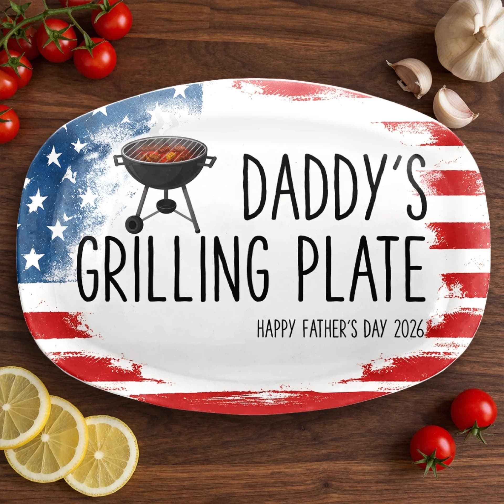 Daddy's Personalized Tools Theme Platter | Custom Workshop Gift - Custom Platter Wholesale | MCDFL