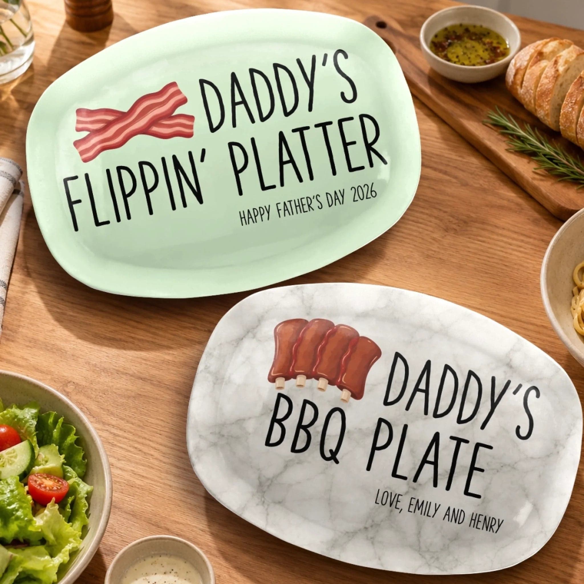 Personalized Serving Platter | Custom Ceramic Gift - Platter Detail | Wholesale POD Supplier | MCDFL