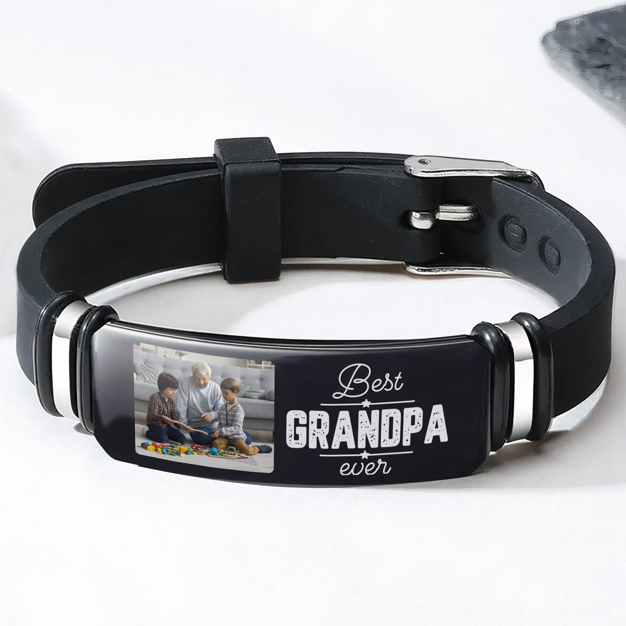 Custom Photo Bracelet | POD Dropship, MOQ 1 - Engraved Bracelet Detail | Wholesale POD Supplier | MCDFL