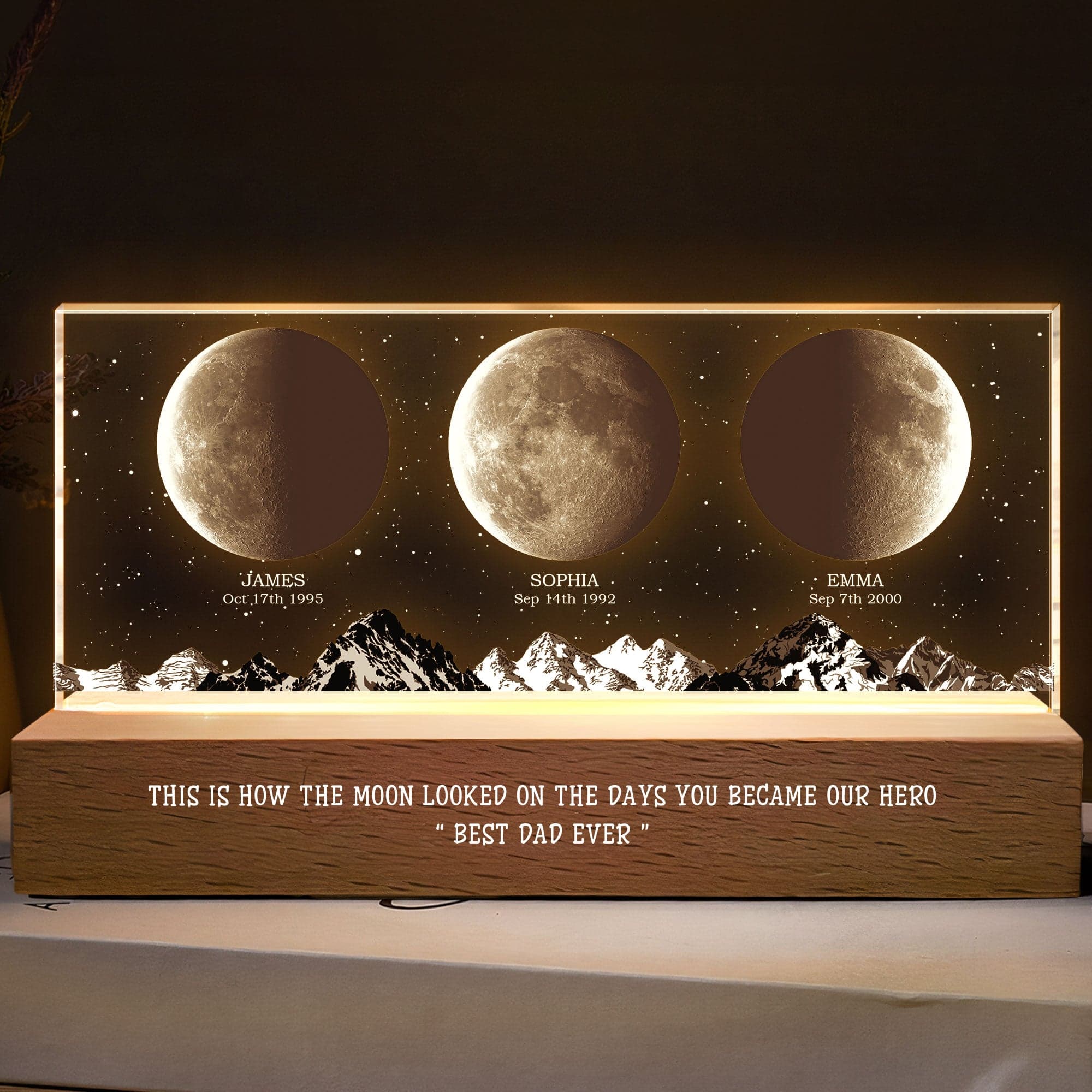 Personalized LED Night Light | Custom Photo Dropship MOQ 1 - Custom LED Night Light Wholesale | POD Dropship Supplier | MCDFL