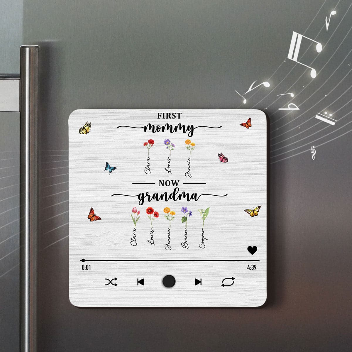 Grandmother's Day Custom Music Fridge Magnet | POD Dropship, Personalized Gift - Custom Acrylic Magnet Wholesale | MCDFL