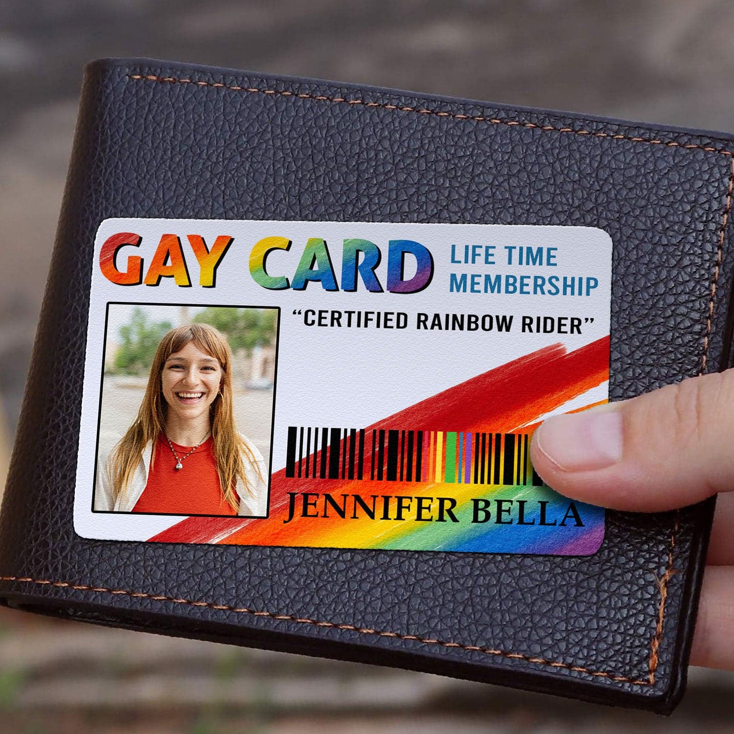 Pride Month Custom Photo Aluminum Wallet Card | POD Dropship MOQ 1 - Wallet Card Detail | Wholesale POD Supplier | MCDFL