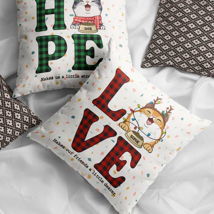 Christmas Personalized Pillow Case | POD Dropship, Custom Print MOQ 1 - Square Pillow Detail | Wholesale POD Supplier | MCDFL