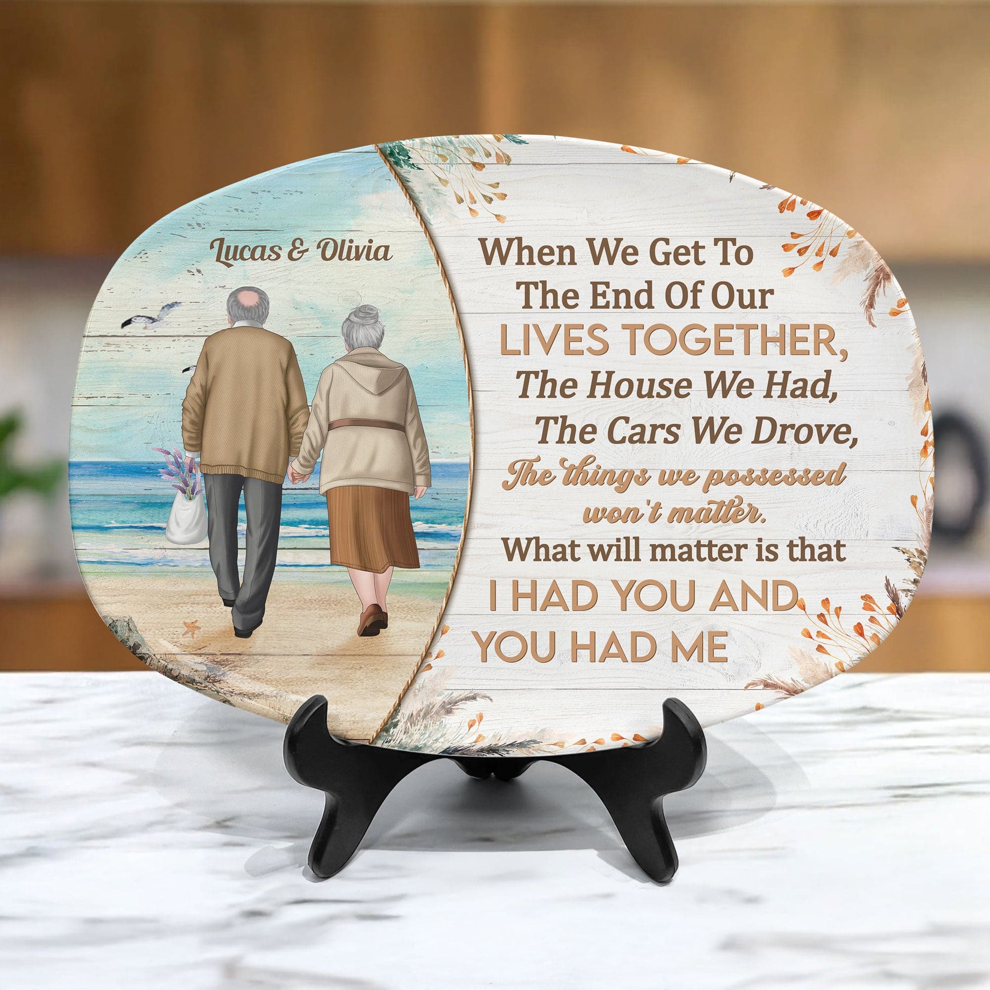 "I Had You" Platter | Personalized Family Gift - Platter Detail | Wholesale POD Supplier | MCDFL