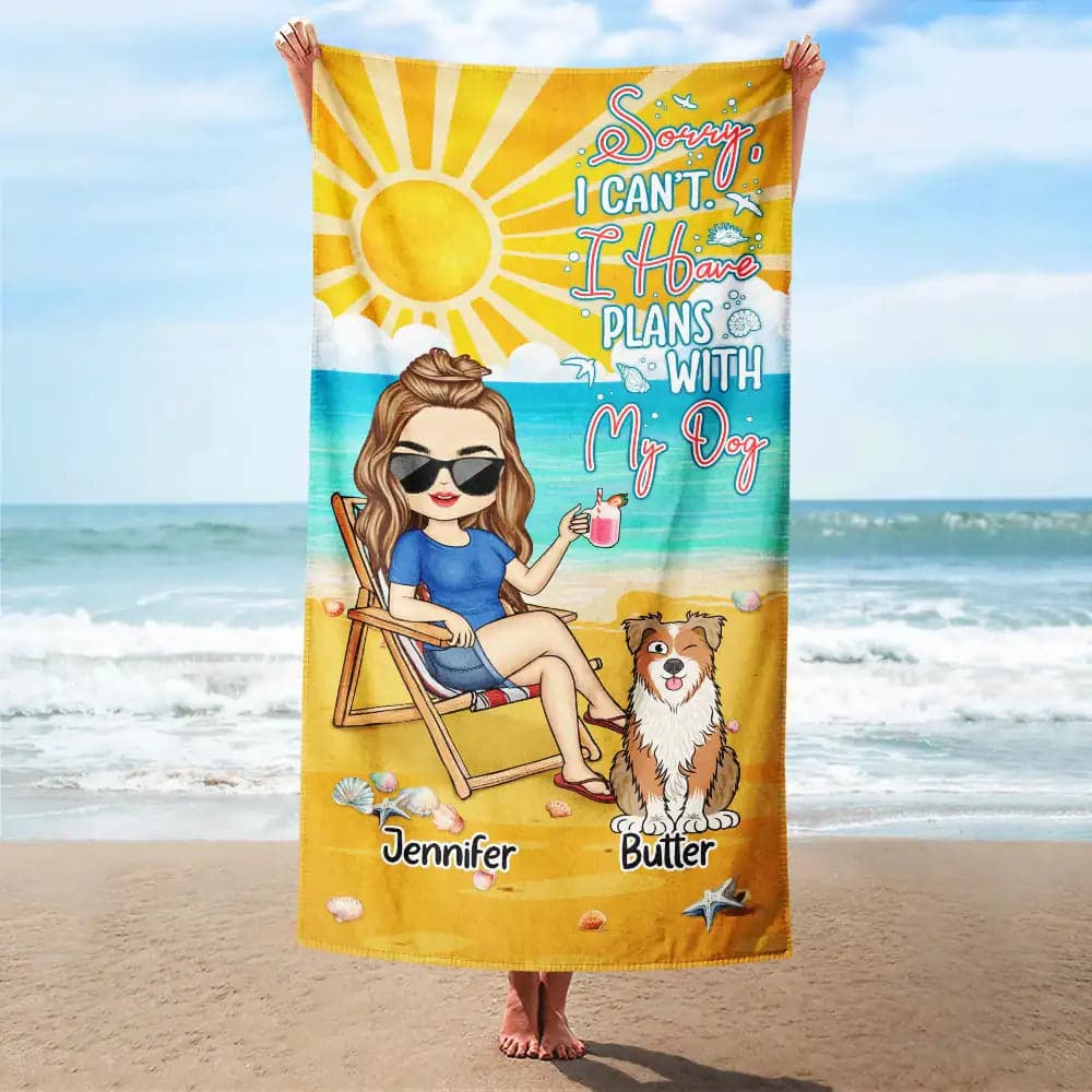 Summer Beach Vibes Custom Beach Towel | POD Dropship MOQ 1 - Custom Beach Towel Wholesale | MCDFL