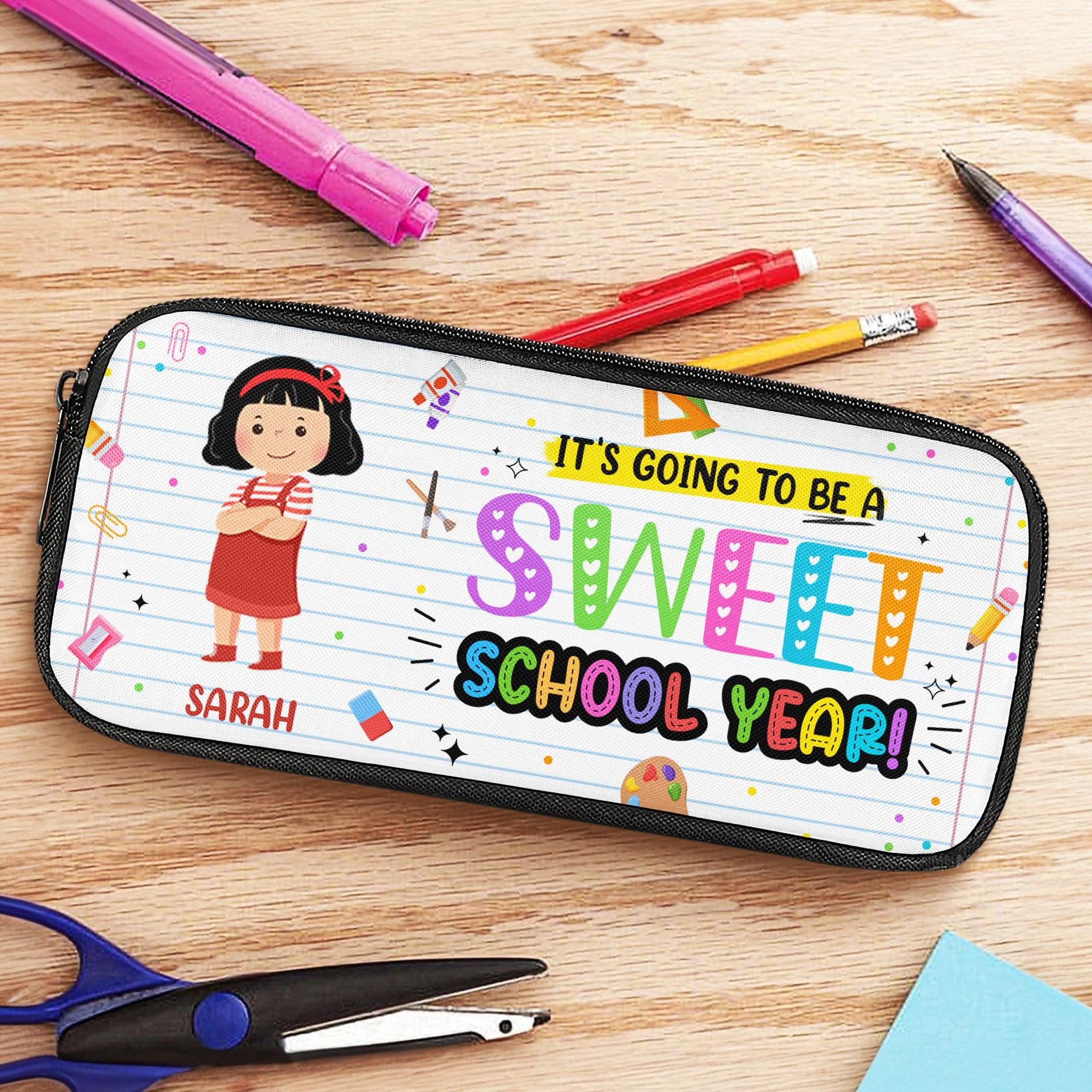 Back-to-School Custom Pencil Case | POD Dropship Supplier MOQ 1 - Pencil Case Detail | Wholesale POD Supplier | MCDFL