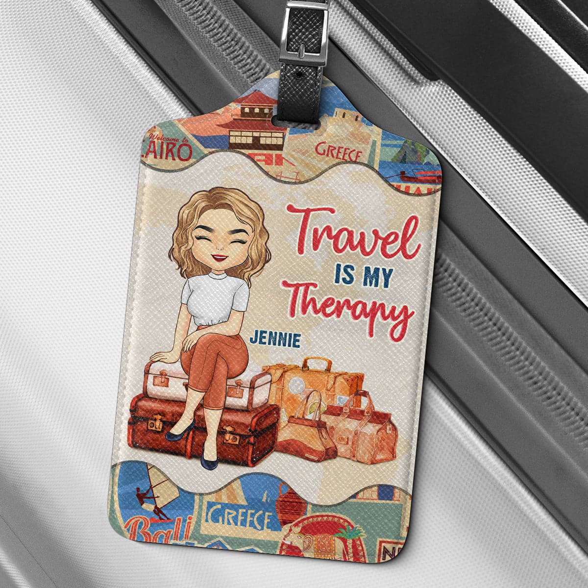 Holiday Custom Luggage Tag | Personalized Dropship MOQ 1, Travel Gift - Custom Luggage Tag Wholesale | MCDFL