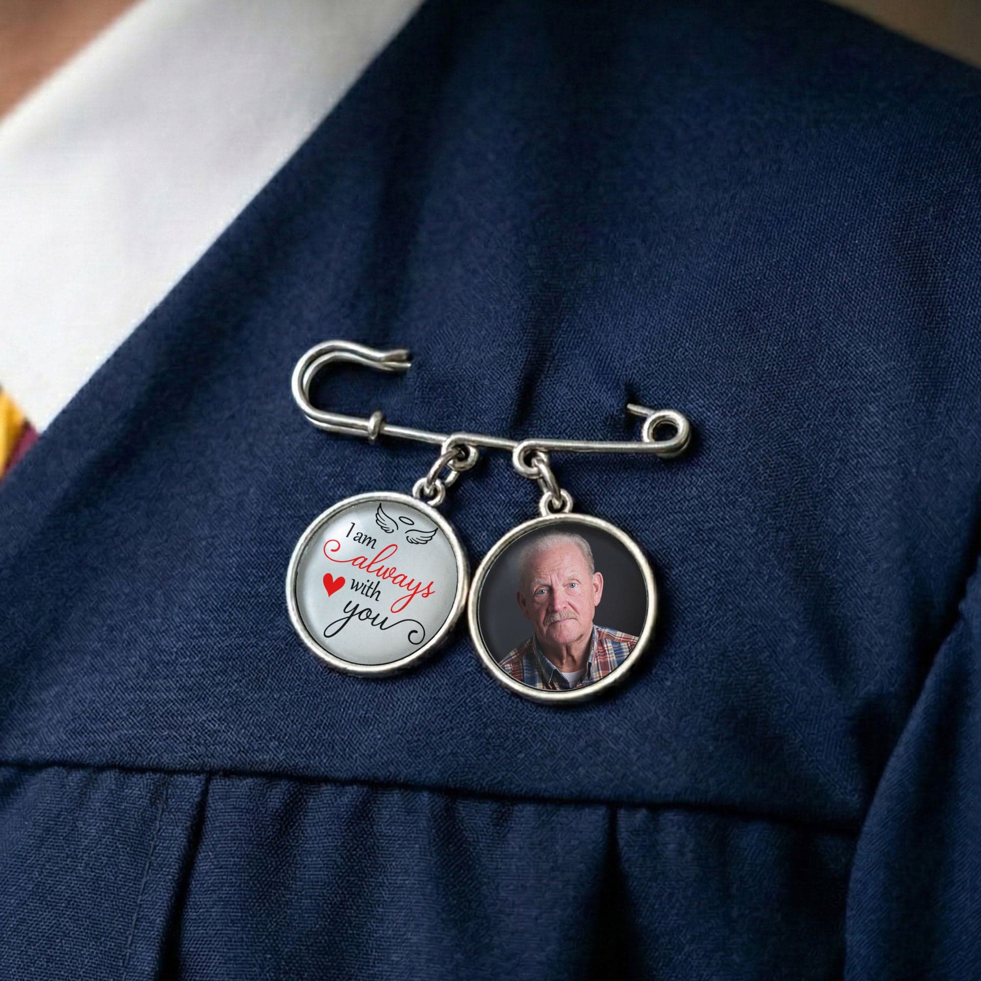 Memorial Custom Photo Lapel Pin | POD Dropship, Wholesale MOQ 1 - Custom Lapel Pin Wholesale | MCDFL
