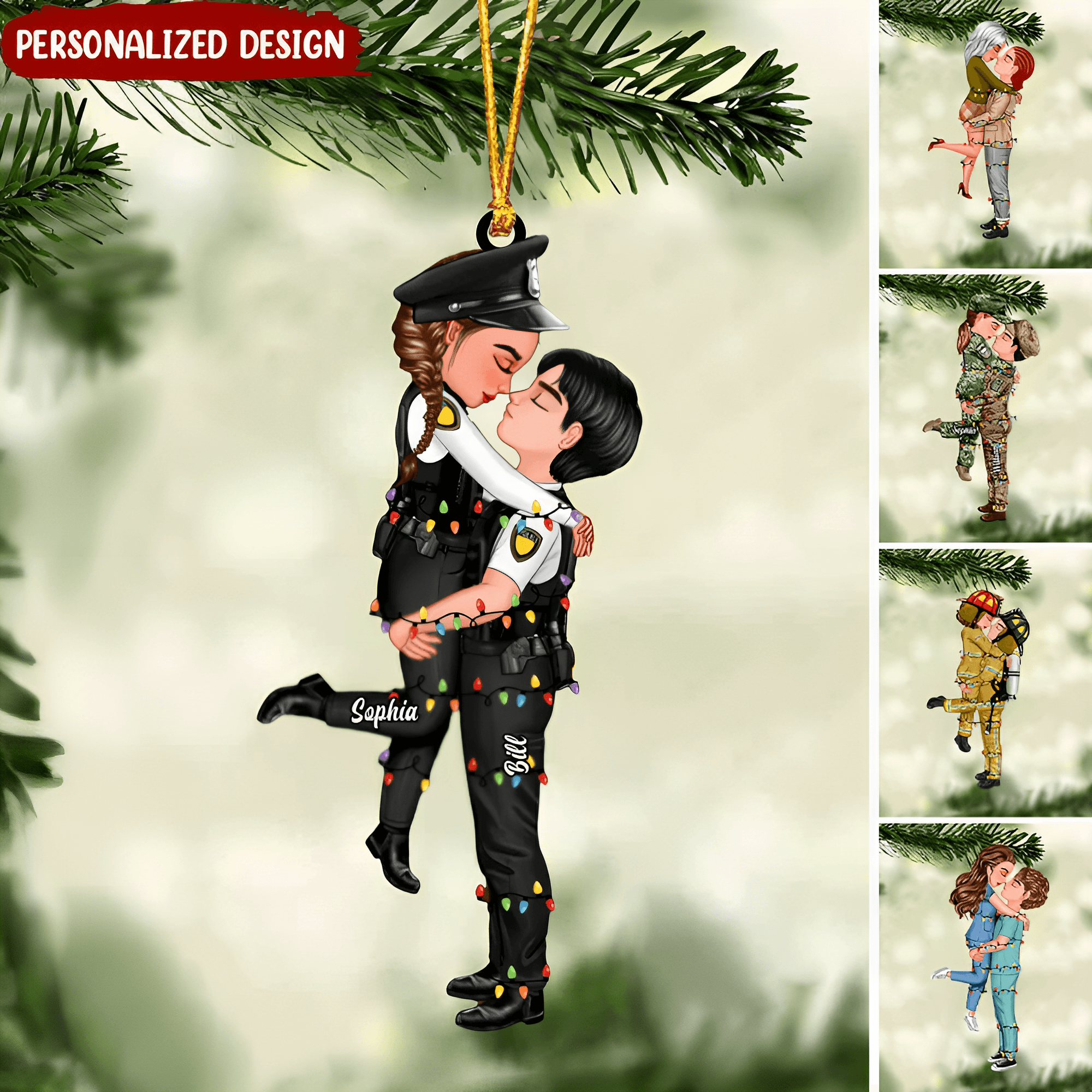 Christmas Personalized Acrylic Ornament | POD Dropship, MOQ 1 - Custom Acrylic Ornament Wholesale | MCDFL