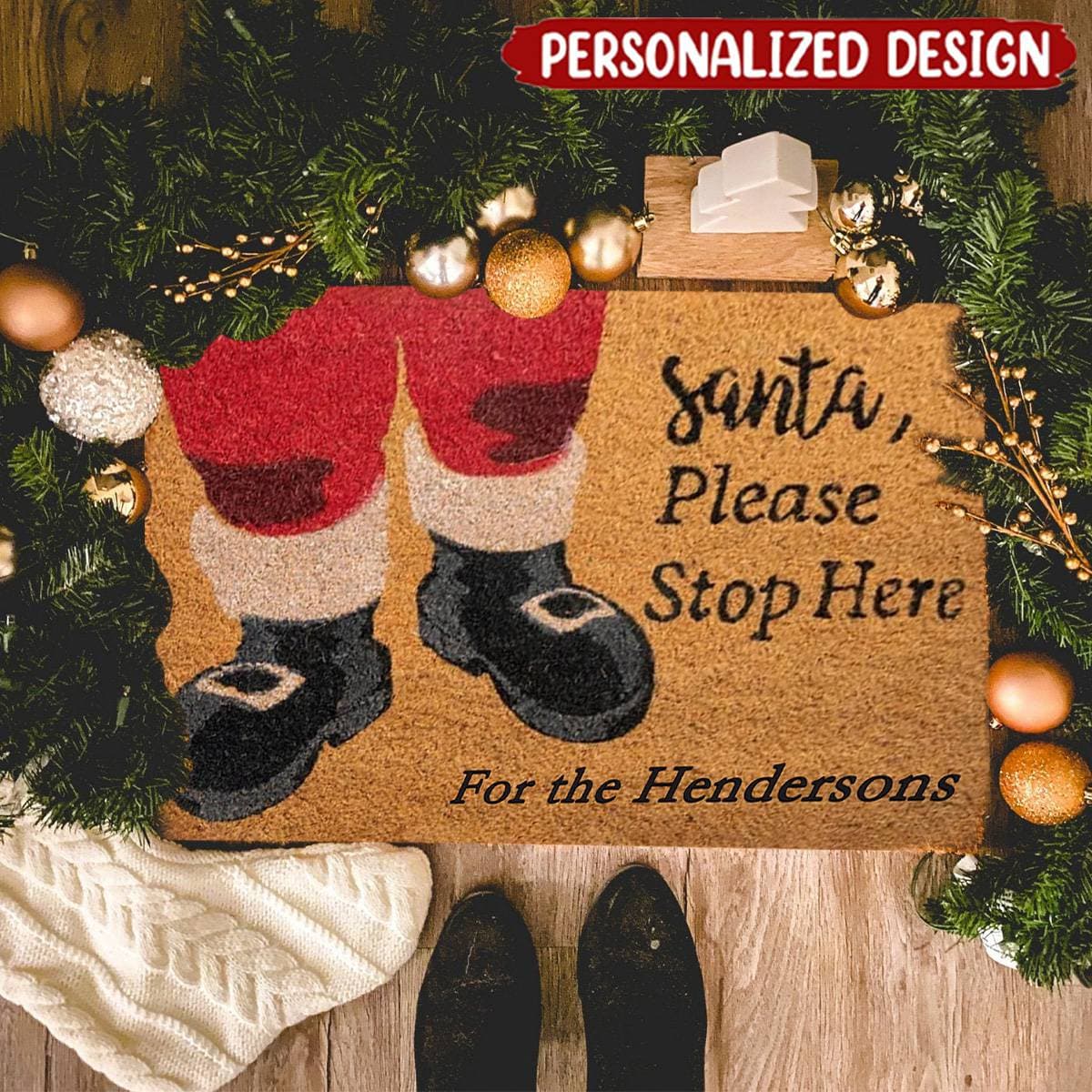 Custom Christmas Doormat | POD Dropship, MOQ 1, Personalized Gift