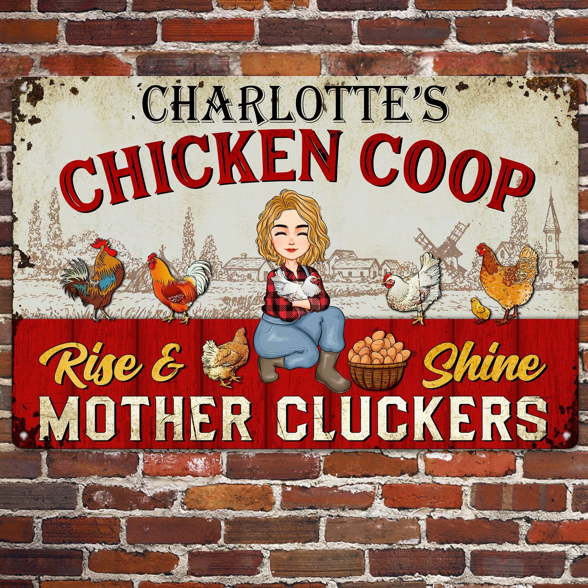 Personalized Vintage Metal Sign | Dropship MOQ 1, Custom Gift Supplier - Metal Sign Detail | Wholesale POD Supplier | MCDFL
