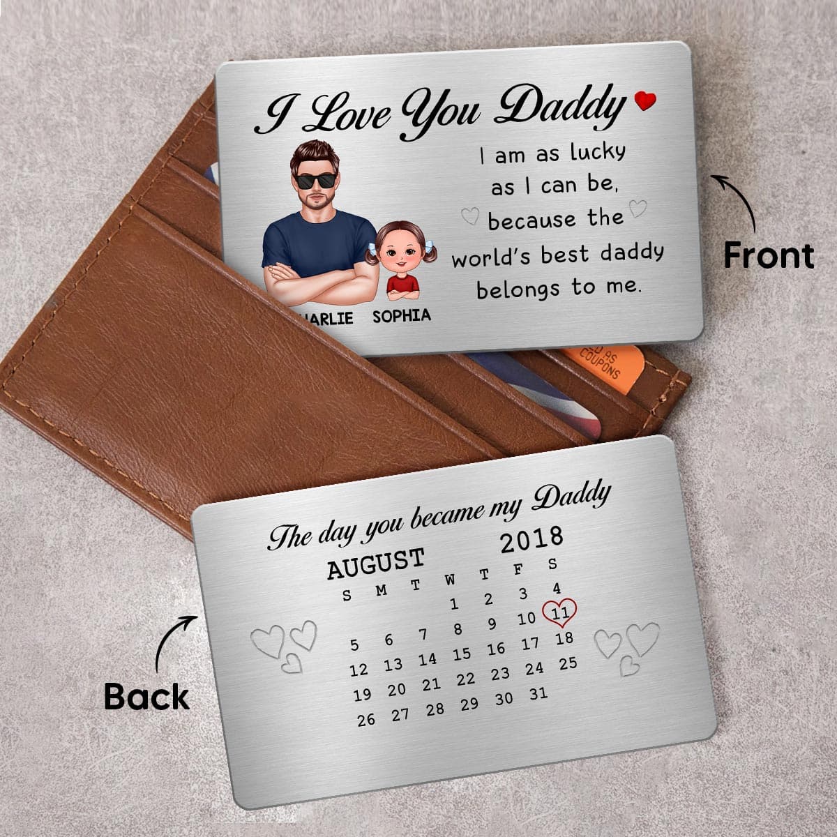 Custom Metal Wallet Card | Personalized Dropship MOQ 1 - Custom Wallet Card Wholesale | MCDFL