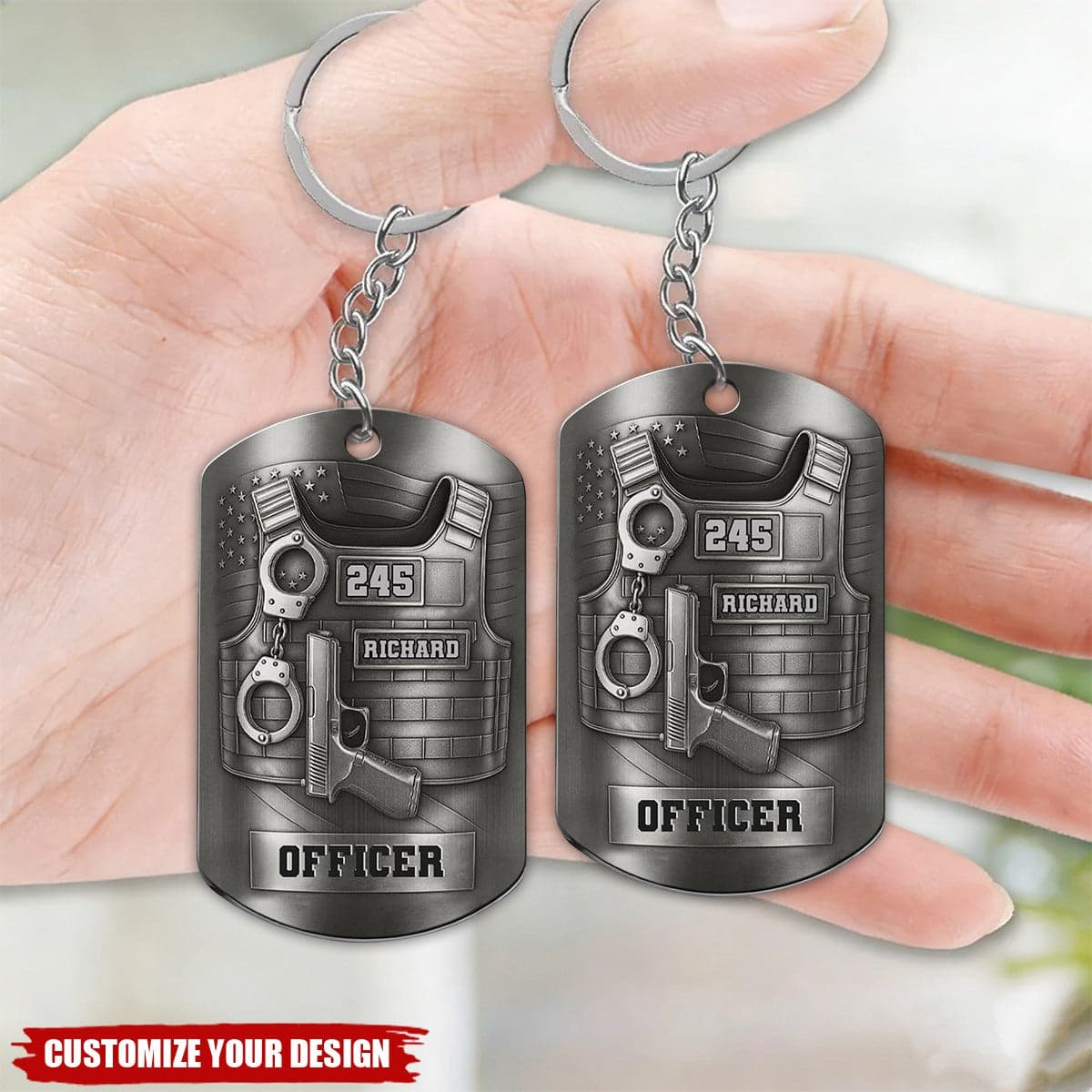 Custom Stainless Steel Keychain | POD Dropship MOQ 1