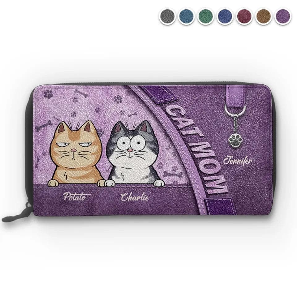 Pet Memorial Custom Leather Wallet | POD Dropship MOQ 1 - Custom Leather Long Wallet Wholesale | MCDFL