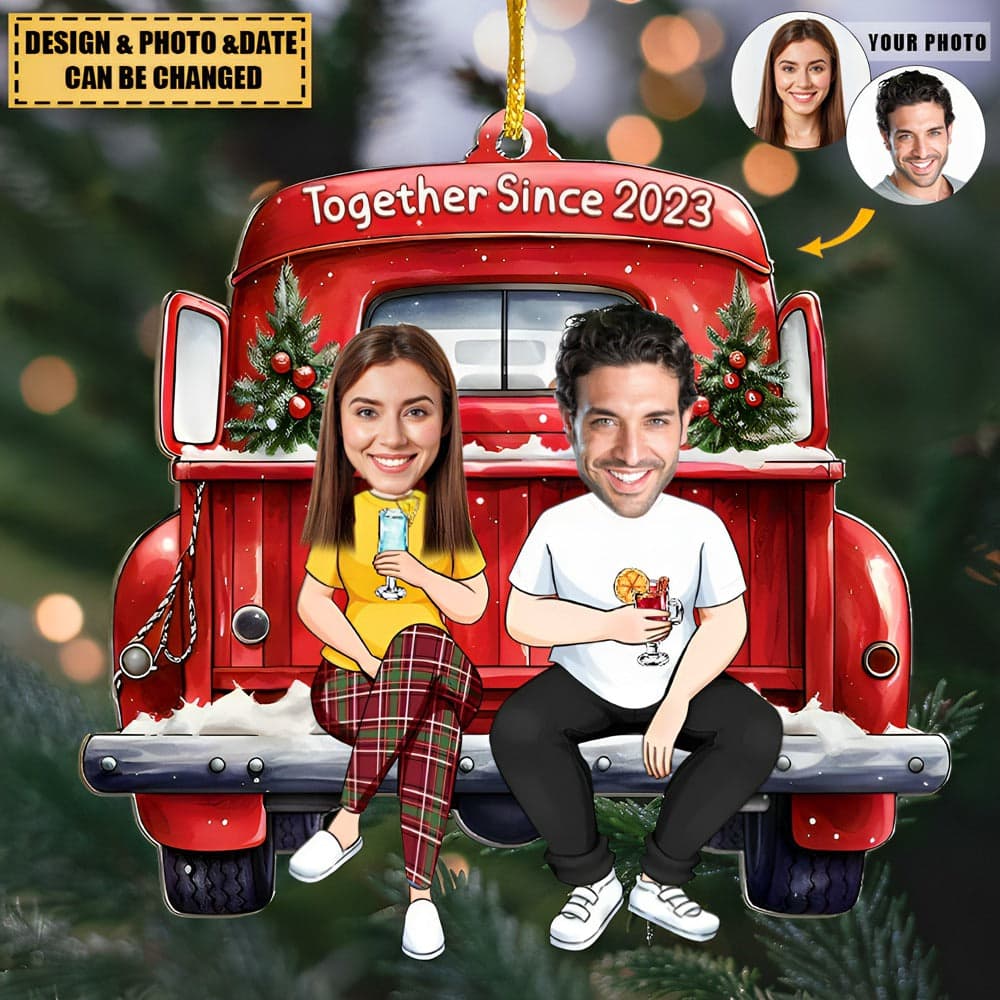 Personalized Acrylic Photo Ornament | Custom Dropship MOQ 1 for Holidays - Custom Acrylic Ornament Wholesale | MCDFL